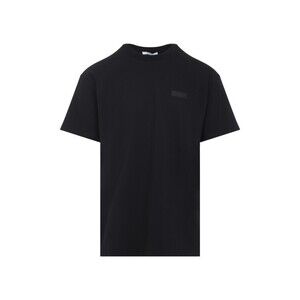 Givenchy Classic Black Cotton T-Shirt With Subtle Patch Detail - NWT
